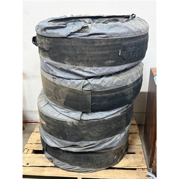 Set of 4 - Toyo M+S tires (245/60R18) W/Dai wheels