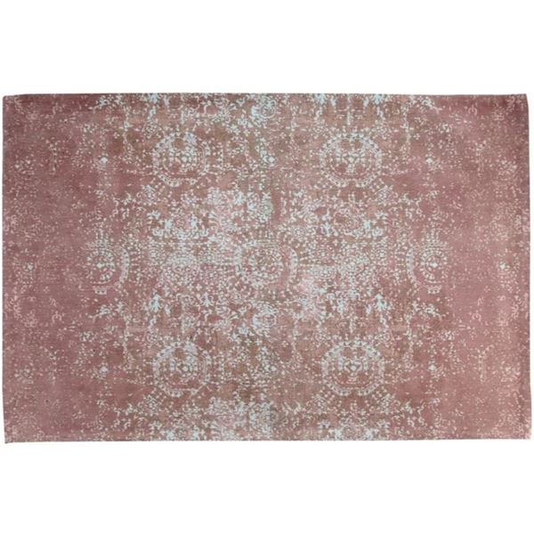 Brand New  Daisy Woven Carpet, 4X6 Feet, Peach Mint
