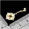 Image 3 : CUSHION CUT, HIGH CLARITY PINK TOPAZ PENDANT IN 14K YELLOW PLATED GOLD OVER 925 STERLING SILVER - AP