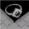 Image 3 : LONDON BLUE TOPAZ RING IN 14K WHITE PLATED GOLD OVER 925 STERLING SILVER - SIZE 8 - APPRAISED REPLAC
