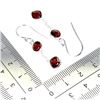 Image 3 : CUSHION CUT MOZAMBIQUE GARNET IN 14K WHITE PLATED GOLD OVER 925 STERLING SILVER - APPRAISED REPLACEM