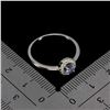 Image 3 : TANZANITE RING IN 14K WHITE PLATED GOLD OVER 925 STERLING SILVER - SIZE 8 - APPRAISED REPLACEMENT VA