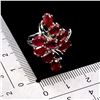 Image 3 : RUBY RING IN 14K WHITE PLATED GOLD OVER 925 STERLING SILVER - SIZE 9 - APPRAISED REPLACEMENT VALUE