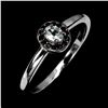 Image 2 : OVAL CUT AQUAMARINE AND BLACK SPINEL RING IN 14K WHITE PLATED GOLD OVER 925 STERLING SILVER â[x=#836