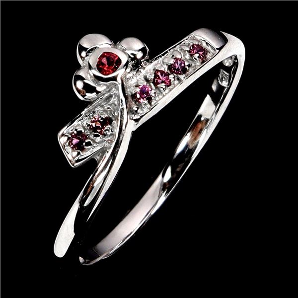 RHODOLITE GARNET RING IN 14K YELLOW PLATED GOLD OVER 925 STERLING SILVER â€“ SIZE 