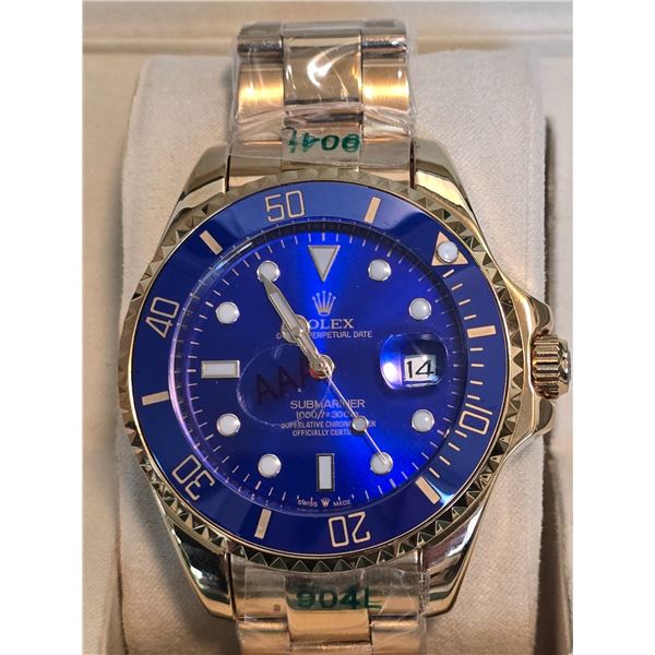 FULLY AUTOMATIC BRAND NEW ROLEX SUBMARINER WITH DATE â€œSMURFâ€ 41 MM HIG