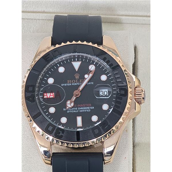 HIGHLY SOUGHT FULLY AUTOMATIC ROLEX YACHT-MASTER EVEROSE GOLD HIGH QUALITY REPLICA WATCH, REF# M-126