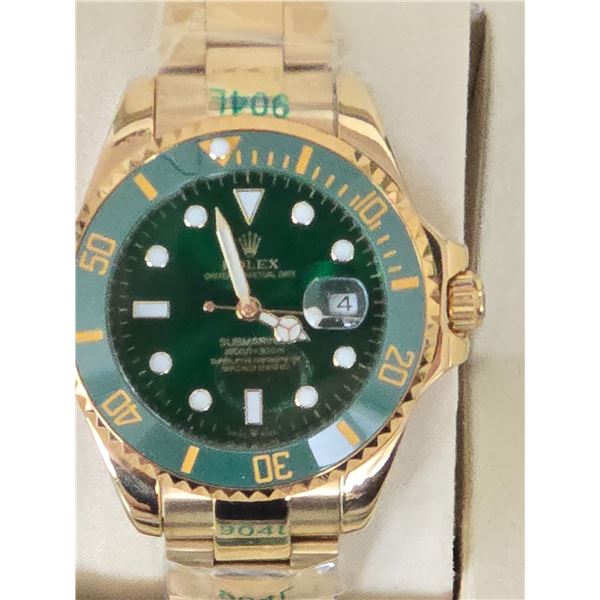 ROLEX SUBMARINER REF# 16618 "HULK" FULLY AUTOMATIC - AAA QUALITY REPLICA, GREEN DIAL AND BEZEL, WITH