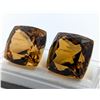 Image 2 : 64.73 ct Authenticated Madeira Citrine gemstone Pair ($6,790 Appraisal)