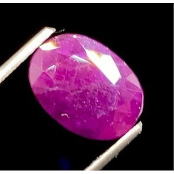 3.55 ct Authenticated Red Ruby gemstone ($7,100 Appraisal)