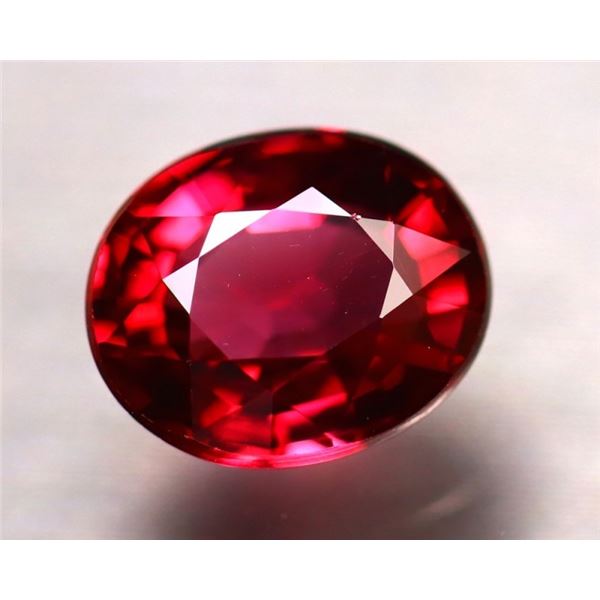 2.16 ct Authenticated Red Garnet gemstone ($4,320 Appraisal)