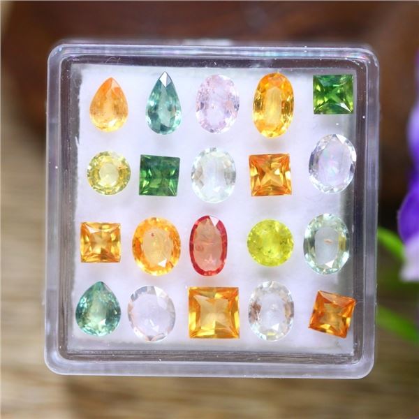 6.16 ct Authenticated Mixed Sapphire gemstone Parcel ($12,320 Appraisal)