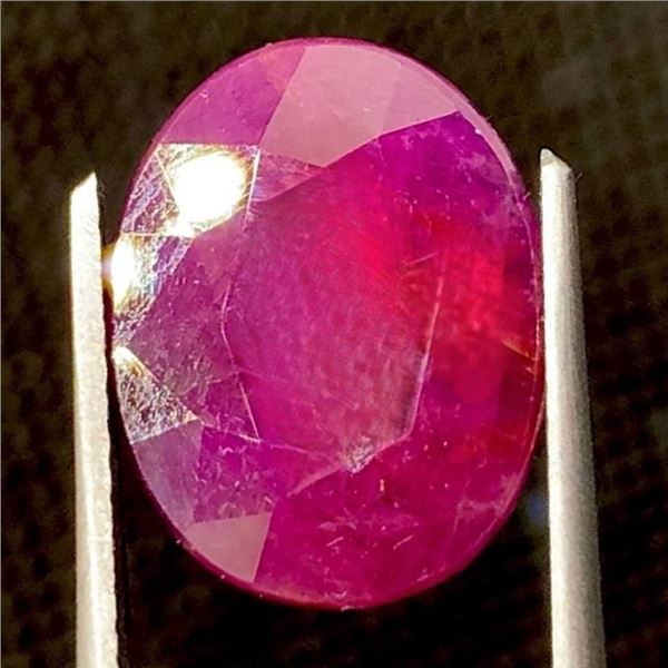 6.85 ct Certified Untreated Ruby gemstone ($10,275 Appraisal)