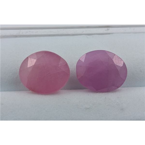 5.69 ct Certified Pink Sapphire gemstone Pair ($10,242 Appraisal)