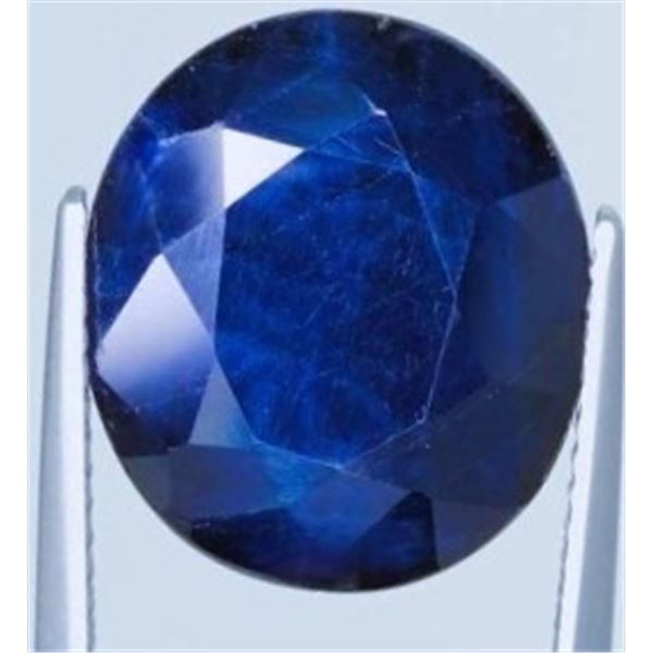 13.48 ct Certified Midnight Sapphire gemstone ($20,220 Appraisal)