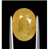 Image 1 : 3.8 ct Certified Yellow Sapphire gemstone ($4,560 Appraisal)