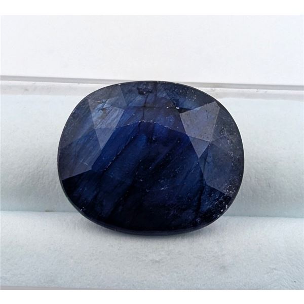 13.67 ct Certified Midnight Sapphire gemstone ($20,505 Appraisal)