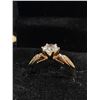 Image 2 : New 18k Gold Plated 0.8 Simulated Diamond (CZ) Chanel Ring - Size 7 w/Case