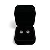 Image 1 : New 14K Gold Plated 2.0 CT Each Simulated Diamond (CZ) Stud Earrings w/Case
