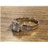 Image 3 : New 18K Gold Plated 1.5ct Simulated Diamond (CZ) Ring - Size 9 w/Case