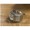 Image 3 : New 925S 5.0ct Simulated Diamond (CZ) Man's Ring - Size 10 Mounted in 925 Sterling Silver with White