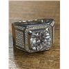 Image 5 : New 925S 5.0ct Simulated Diamond (CZ) Man's Ring - Size 10 Mounted in 925 Sterling Silver with White