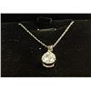 Image 3 : New 925S 2.0ct Pear Cut Simulated Diamond (CZ) Solitaire Necklace - Adjustable 16" to 18" Long Mount