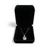 Image 1 : New 925S 3.0ct Simulated Diamond (CZ) Teardrop Necklace - Adjustable 16" to 18" Long Mounted in 925 