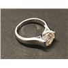 Image 1 : GRA CERTIFIED 3.00 CARAT MOISSANITE VVS D SET IN A HALF BEZEL SET IN STERLING SILVER APPRAISED VALUE