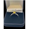 Image 2 : 1.00 CT GRA CERTIFIED ROUND BRILLIANT CUT MOISSANITE STONE VVS GOLDEN YELLOW COLOR SET IN 4 CLAW HEA