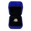 Image 1 : 5.50 CT Square Cushion Cut Moissanite Stone VVS Light Yellow Colour Set in Center in 4 Claw Head Set