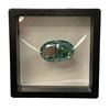Image 1 : 68.90 Carat Bluish Green Moissanite That Is Oval Cut Ready To Set Into Pendant Or Brooch. Replacemen