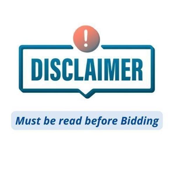 DISCLAIMER - READ BEFORE BIDDING, MANDATORY!