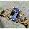 Image 4 : $1800, 10K(1.2g), TANZANITE (0.35ct), LAB DIA (0.06ct)RING, size 6.5, appraised value $1800, ring re
