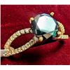 Image 1 : $2940, 10K(2.02g), BLACK DIAMOND+MOISSANITE (2.2ct) RING, appraised value $2940