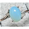 Image 1 : $200, SILVERCHALCEDONY&DIAMOND (0.02ct) RING, retail value $200