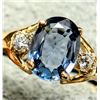 Image 2 : $1700, 10K(1.3g), SAPPHIRE (1ct), DIA (0.05ct)RING, size 6.5, appraised value $1700, ring resizeable
