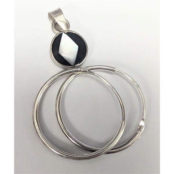 $60, SILVER PENDANT AND EARRING SET, retail value $60