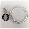 Image 2 : $60, SILVER PENDANT AND EARRING SET, retail value $60