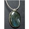Image 1 : $240, SILVER AGATE NECKLACE 16", retail value $240