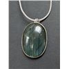 Image 2 : $240, SILVER AGATE NECKLACE 16", retail value $240