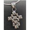 Image 1 : $80, SILVER(5.44g), CROSS NECKLACE 18", retail value $80