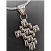 Image 2 : $80, SILVER(5.44g), CROSS NECKLACE 18", retail value $80