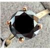Image 1 : $3100, 10K(2.2g), BLACK DIAMOND (2.25ct)RING, size 6, appraised value $3100, ring resizeable for $50