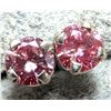 Image 1 : $1200, 14K(0.35g), LAB PINK DIAMOND (0.37ct)EARRING, retail value $1200