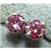 Image 3 : $1200, 14K(0.35g), LAB PINK DIAMOND (0.37ct)EARRING, retail value $1200
