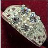 Image 3 : $50, SILVER CZ RING, retail value $50