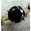 Image 1 : $2800, 10K(2g), BALCK DIAMOND (2.3ct)RING, size 5.5, appraised/retail value $2800, ring resizeable f