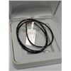 Image 4 : $4600, 10K(3.39g), LAB DIAMOND (0.55ct), NATURAL BLACK DIAMOND (15ct)NECKLACE 16", appraised/retail 
