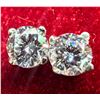 Image 3 : $1105, 14K(0.47g), LAB DIAMOND (0.5ct)EARRING, appraised/retail value $1105